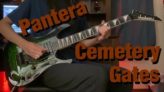 Pantera  Cemetery Gates Guitar Solo Cover [upl. by Eerhs]