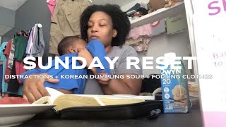 SUNDAY RESET I Distractions during study time  Korean Dumpling Soup  Chit Chat sundayreset vlog [upl. by Wilonah353]