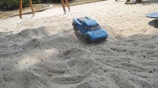 Turnigy 110 2WD SCT  Shortcourse Truck Racing in the Sand [upl. by Revkah]