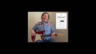 How To Play A Chord On Guitar  A Major Open Chord ​⁠ shorts guitar guitarlesson guitarchords [upl. by Nnaeel]