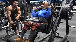 LARRY WHEELS DOES EL CAMPEON LEG DAY [upl. by Aisel72]