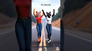 Cats Impressed with Cars White Cat vs Ginger Cat vs Black Cat aicatcatlovers cat brawlstars [upl. by Farman140]