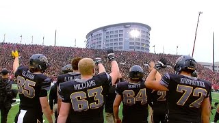 Fans Players in University of Iowa Stadium Turn to Wave at Kids in Hospital [upl. by Nal435]