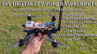 DIY Digital FPV using Raspberry Pi  MAVLink Telemetry  Full HD Transmission  Low Cost  Ruby [upl. by Anilejna]