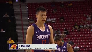 Kevin Zhang NBA Summer League Debut vs LA Lakers  July 8 2022 [upl. by Ardnuahsal]