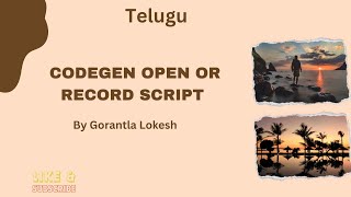 Part 4 Playwright Codegen Open or Record Script  telugu playwright csharp [upl. by Arimak]