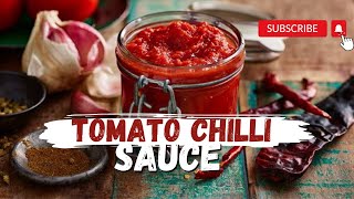 Tomato Chilli Sauce🍅🌶️Tomato chilli sauce for chinese dishes Recipe By Khana Ab Bane Aasan [upl. by O'Meara898]