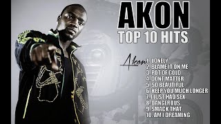 AKON TOP 10 HITS [upl. by Ahsetan480]