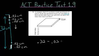 ACT Practice Test 19 Word Problems [upl. by Urbani]