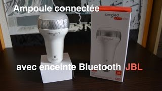 Test  Ampoule connectée avec enceinte JBL test français [upl. by Naleek]