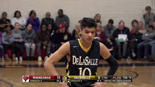 High School Boys Basketball Minnehaha Academy vs DeLaSalle [upl. by Jolee953]