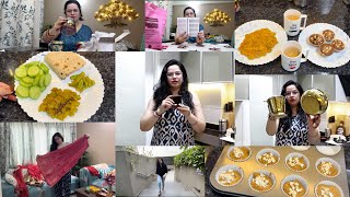 Sharmaji ne Kya diya KarwaChauth par Shifting to Gurgaon Plans  New project update  3 New Recipes [upl. by Revlys273]