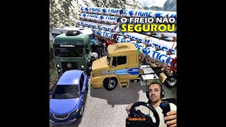 O freio não segurou o peso da carreta  Euro Truck Simulator 2 [upl. by Oicaro]