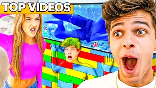 Craziest Challenges with Best Friends SHOCKING  Brent Rivera [upl. by Sirrep220]