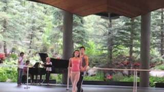 Tiler Peck and Robert Fairchild rehearsing for Vail International Dance Festival [upl. by Yzzik]