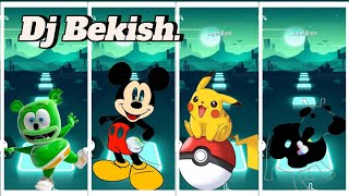 Dj Bekish Tiles sho game EDM rush 🆚️ Gummy Bear Who is win Mickey Mouse vs Pikachu  Polish Cow [upl. by Marietta]