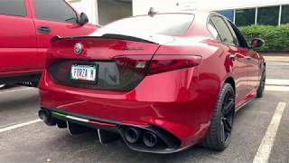 Alfa Romeo Giulia Quadrifoglio x GTHAUS Exhaust System [upl. by Nikola]