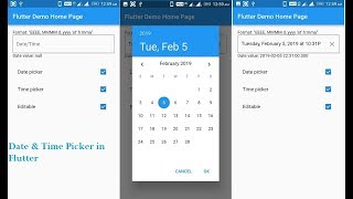 Date and Time Picker in Flutter with editable  Amazevalley [upl. by Iahk]