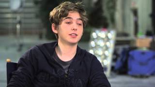 Paper Towns Austin Abrams quotBenquot Behind the Scenes Movie Interview  ScreenSlam [upl. by Natloz]