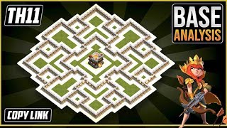 The BEST TH11 HYBRIDTROPHY Base 2023 COC Town Hall 11 Trophy Base Design – Clash of Clans [upl. by Jp133]