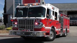 BELL San Jose Fire Dept Engine 34 Responding [upl. by Rtoip]