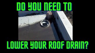 FAST and EASY System To Lower Roof Drains  Used by Professional Contractors  All Tech Plumbing [upl. by Madea684]