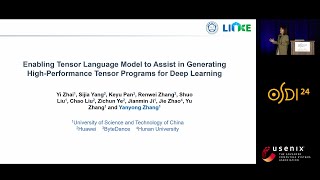 OSDI 24  Enabling Tensor Language Model to Assist in Generating HighPerformance Tensor [upl. by Anerrol]