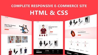 How To Make Ecommerce Website Using HTML And CSS Step By Step  Create eCommerce Website [upl. by Balf]