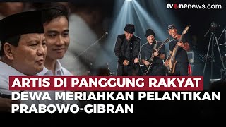 Dewa Hingga Via Vallen Meriahkan Pesta Rakyat Pelantikan PrabowoGibran  OneNews Update [upl. by Nido199]