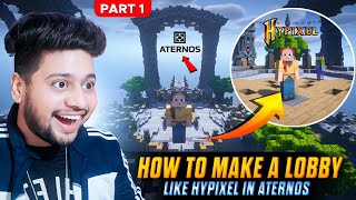 How To Make A Server Like Hypixel in Aternos  How To Make Lobby in Aternos Server  Part 1 Hindi [upl. by Annayi]