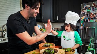 cooking with kid a chef at the Travis house [upl. by Aneda]