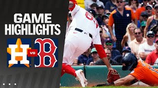 Astros vs Red Sox Game Highlights 81124  MLB Highlights [upl. by Sarina]