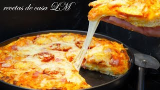 PIZZA RELLENA MAS COMO HACER MASA PARA PIZZA [upl. by Stacee319]