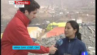 La hija de uno de los mineros de Chile habla en TVE [upl. by Roxie]