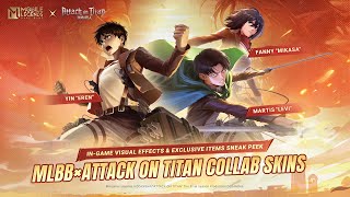 MLBB × Attack On Titan Collab Skins  Yin amp Fanny amp Martis  Mobile Legends Bang Bang [upl. by Drida145]