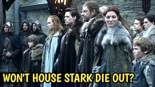 Wont the Stark house die out since Bran wont be Lord Stark Jon is a Targaryen Sansa is a Bolton [upl. by Einot]