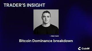 In this week’s Traders Insight by our master trader Matt Bitcoin Dominance Breakdown [upl. by Tsnre830]