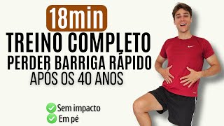 18 Min de Exercícios Para Perder Barriga após os 40 anos Como Perder Gordura Abdominal  Henrich [upl. by Montagu]