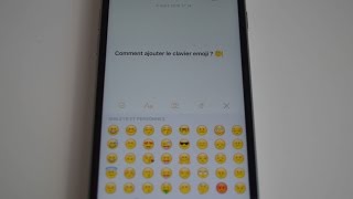 Comment ajouter le clavier emoji sur iphone [upl. by Enived]