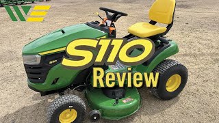 2023 John Deere S110 Mower Review amp Walkaround [upl. by Puett739]