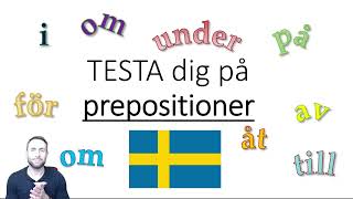 Test på prepositioner [upl. by Assiran]