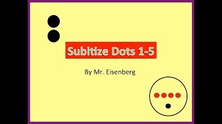 Subitize Practice wDots 15 [upl. by Florri]