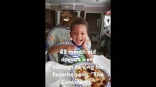 Dont sing my Continent Song Hes 22 months and bossy funnybaby stemeducation toddlerlearning [upl. by Hiltan]