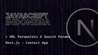 Nextjs  URL Params amp Search Params [upl. by Maxine565]