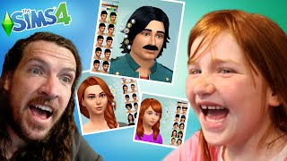 ADLEY makes OUR FAMiLY in Sims 4 Realistic looking Dad Mom Niko and Navey play house in game [upl. by Akkina]