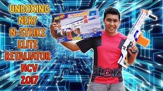 UNBOXING Nerf NStrike Elite Retaliator NCV 2017 from HobbyLink Japan [upl. by Winona693]