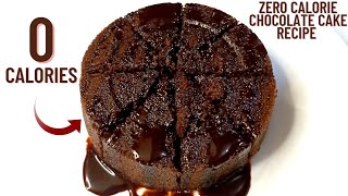 0 CALORIE CHOCOLATE CAKE RECIPE FIRST TIME EVER Low calorie chocolate cake recipe [upl. by Aiyekal]