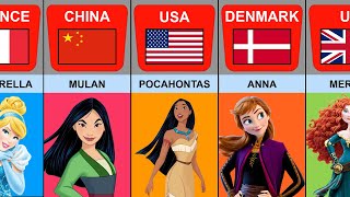 Disney Princesses From Different Countries [upl. by Eleumas]