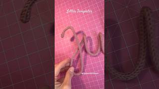 Letter templates available at my Etsy shop 🥳 icord tricotin tricot [upl. by Varien]