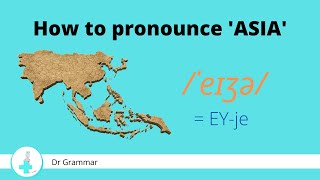 Comment prononcer ASIE en anglais  How to pronounce ASIA in English [upl. by Ainoval]